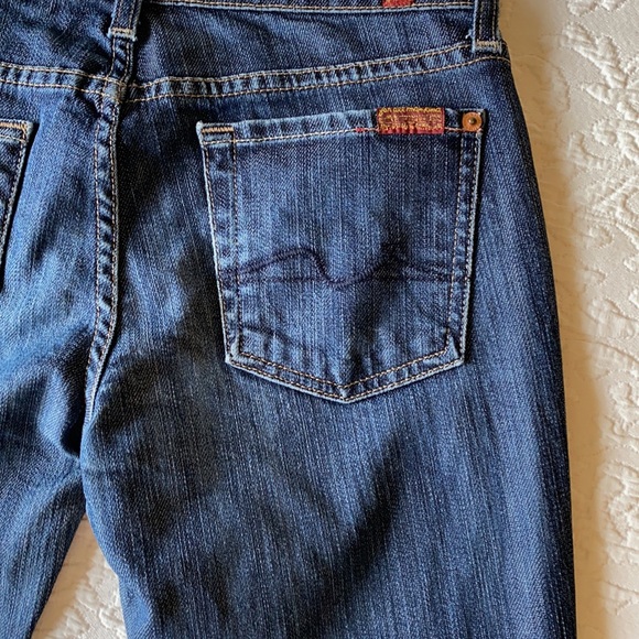 7FAM Jeans Roxanne Stretch Skinny Jeans Dark Wash 26 - Picture 6 of 9